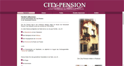 Desktop Screenshot of city-pension-rostock.de