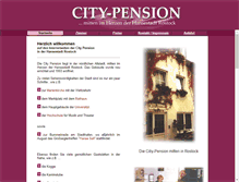 Tablet Screenshot of city-pension-rostock.de
